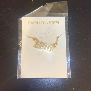 1999 stainless steel gold chain